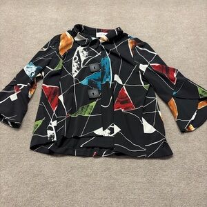 Colorful Abstract Pattern Jacket 1728